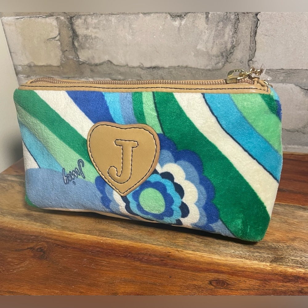 Vintage Y2K NWT Juicy Couture‎ Make- Up Bag, Poolside Collection, Terry Cloth
